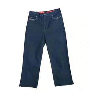 NYDJ Cropped Black Jeans Size 6